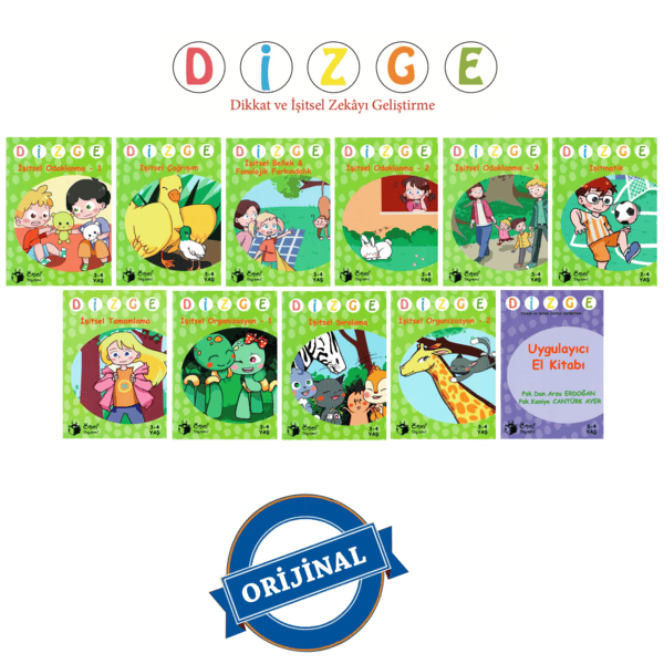 DİZGE 3-4 Yaş Görsel Algı ve İşitsel Dikkat Geliştirme Seti