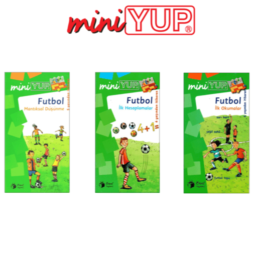 MiniYUP 5-6 Yaş Görsel ve Matematiksel Zeka Geliştirme-Futbol Kitapları
