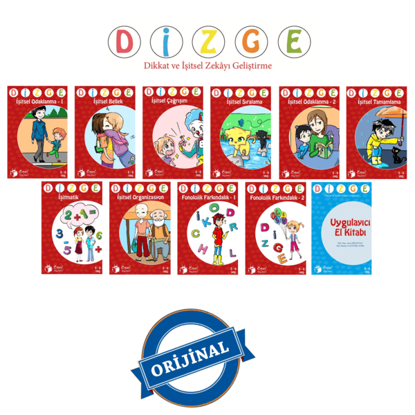 DİZGE 5-6 Yaş Görsel Algı ve İşitsel Dikkat Geliştirme Seti