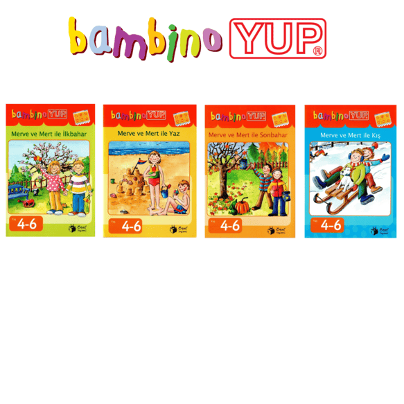 BambinoYUP 4-6 Yaş Mevsimler Serisi Dikkat Geliştirme Kitapları