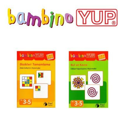 BambinoYUP 3-5 Yaş Dikkat Yoğunlaştırma ve Zeka Geliştirme Kitapları
